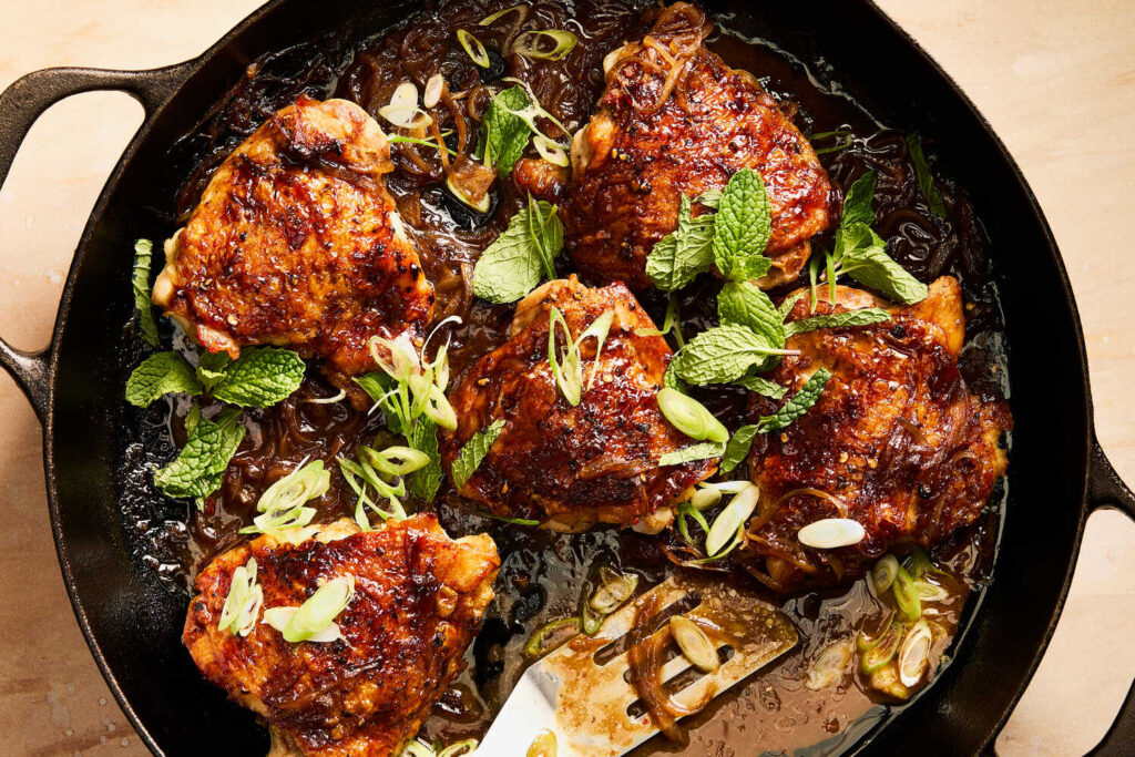 สูตรไก่ต้นตำลึงเคลือบมะขาม