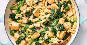 ไก่, บรอกโคลีราบ, พ pasta, สูตร