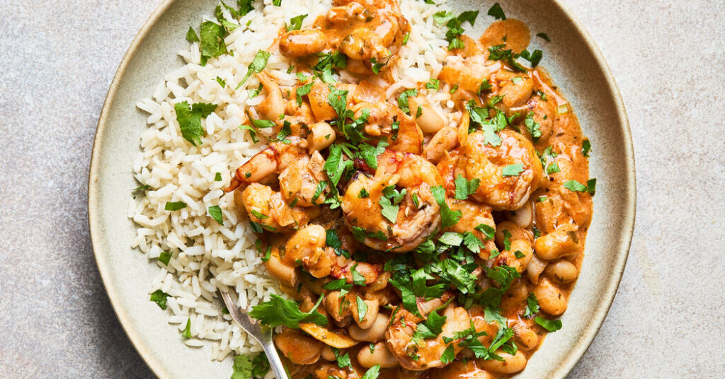 Pili Pili Shrimp, ถั่ว Cannellini ตุ๋น, สูตร