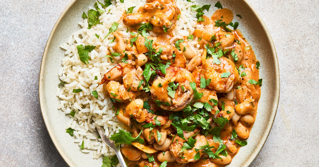 Pili Pili Shrimp, ถั่ว Cannellini ตุ๋น, สูตร